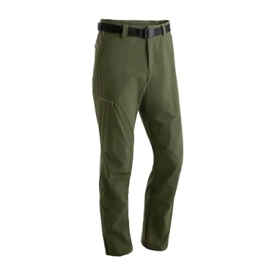 Abbildung von Maier Sports Nil, Herren Wanderhose, Wasserabweisende Outdoorhose für Trekking und Hiking, PFC frei, mSTRETCH pro 4 &amp; Dryprotec, Rollup Funktion, Grün, 60 (W44/L33)