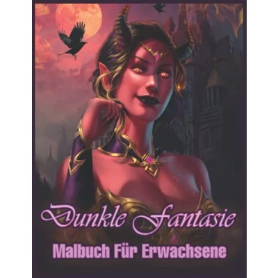 Abbildung von Dunkle Fantasie: Malbuch für Erwachsene mit Hexen, dunklen Elfen, bösen und geheimnisvollen Frauen zum Entspannen (Fantasy Malbuch)