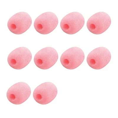 Abbildung von Azwamkue 10 Stück Revers Headset Mikrofon Windschutz Schwamm Schaum Abdeckung Mini Größe Lavalier Rosa