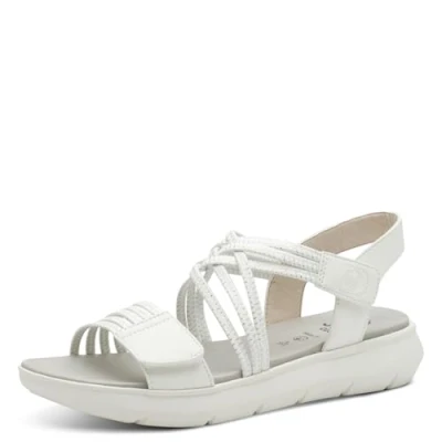 Abbildung von Jana Coshy Sorgenfrei DIE Halluxfreundliche Sandale Plateausandalette, Damen, Größe: 39, White silver Schuhe