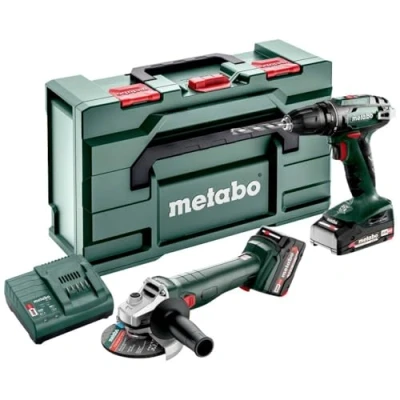 Abbildung von Metabo SET 2.4.3 18 V, Schraubpistole, Pistolengriff, Schwarz, Grün, Rot, 1600 RPM, 450 24 Nm
