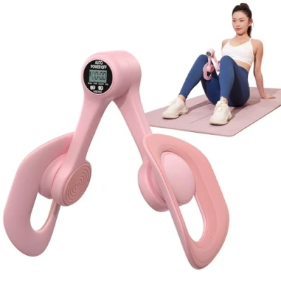 Abbildung von MERACH Thigh Master, Oberschenkeltrainer, Beckenbodenmuskeltrainer, Trainingsgerät für die Innenseite der Oberschenkel zu Hause, Beckenbodenstärkungsgerät Frauen (Pink)
