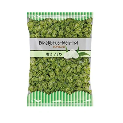 Abbildung von EUKA MENTHOL Eukalyptus Bonbons hell, ca. 150 Drops, 1er Pack (1 x 1000 g)