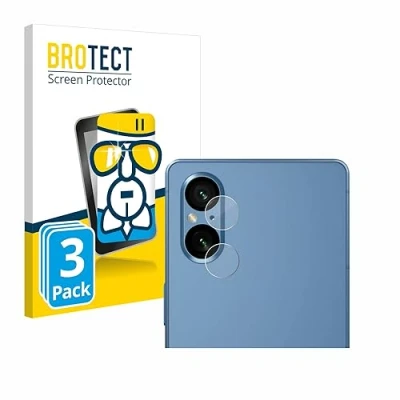 Abbildung von BROTECT Schutzglas für Sony Xperia 5 V (NUR Kameraschutz) (3 Stück) Schutzfolie Panzer Folie Glas [Extrem Kratzfest 9H, Anti Fingerprint,