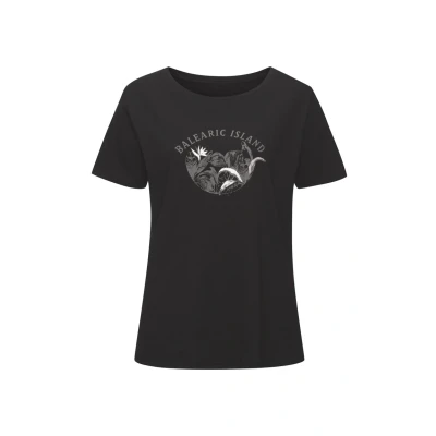 Abbildung von Vivance T Shirt &quot;mit schimmerndem Frontprint&quot;, aus weicher Baumwoll Qualität