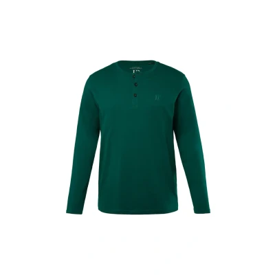 Abbildung von JP 1880 Herren Henley T Shirts, Dschungel grün, L