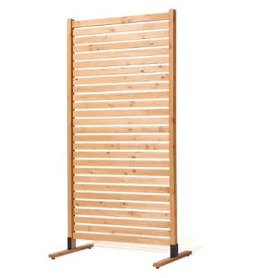 Abbildung von VEVOR Paravent Raumteiler Sichtschutz Trennwand Holz freistehend 91x6,3x187cm