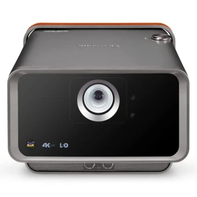 Abbildung von Viewsonic X10 4K UHD Heimkino LED Beamer (4K, 2.400 Lumen, Rec. 709, HDR, 2x HDMI, USB, USB C, WLAN Konnektivität, Bluetooth, SD Kartenleser, 8 Watt Lautsprecher) anthrazit metallic