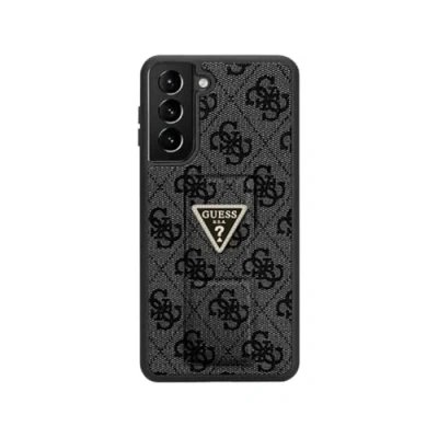 Abbildung von Guess GUHCS24SPGS4TDW Hülle Für S24 S921 braun hardcase Grip Stand 4G Triangle Strass