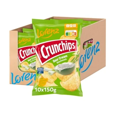Abbildung von Lorenz Snack World Crunchips Sour Cream, 10er Pack (10 x 150 g)