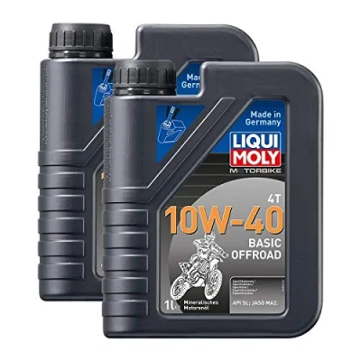 Abbildung von 2x LIQUI MOLY 3059 Motorbike 4T Basic Offroad 10W 40 Motoröl 1L