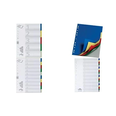 Abbildung von DURABLE Ordnerregister Vollformat 20 teilig 1 Satz