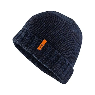 Abbildung von Scruffs Beanie Mütze „Trade“, Marineblau / Schwarz Einheitsgröße (T55335)