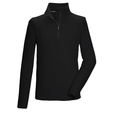 Abbildung von killtec Herren Fleeceshirt mit Stehkragen und Reißverschluss KSW 99 MN FLC SHRT, schwarz, XXL, 40878 000