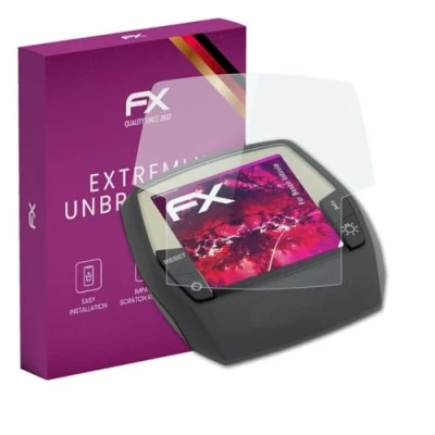 Abbildung von atFoliX Glasfolie kompatibel mit Bosch Intuvia Panzerfolie, 9H Hybrid Glass FX Schutzpanzer Folie