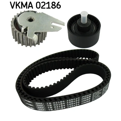 Abbildung von SKF VKMA 02186 Zahnriemensatz 166 mit abgerundetem Zahnprofil ALFA ROMEO: 156 Limousine, Sportwagon, FIAT: Barchetta