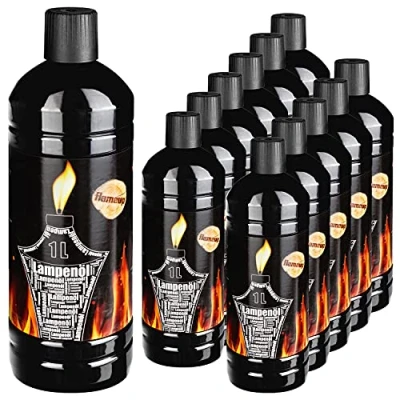 Abbildung von Flameup Lampenoel Lampenöl Petroleum Lampe Garten Oel Fackeln Fackel Laterne Öl Innen Camping 12 Liter Flasche Outdoor Öllampe flüssig Gartenfackel