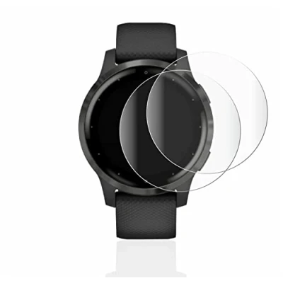 Abbildung von BROTECT 2 Stück Full Cover Schutzfolie für Garmin vivoactive 4 (45 mm) Screen Displayschutz Folie [3D Curved, Anti Fingerprint, Kristall Klar]