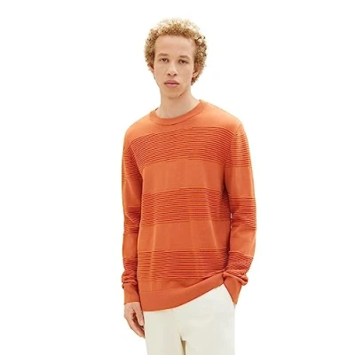 Abbildung von TOM Tailor Denim Strickpullover, Herren, Größe: Large, Soft autumn rust