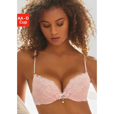 Abbildung von Lascana BRA Bügel BH, Damen, Größe: 70C, Rose/cream