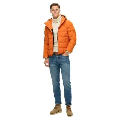 Abbildung von Superdry Expedition Hooded Puffer Winterjacke, Herren, Größe: Large, Marmalade orange