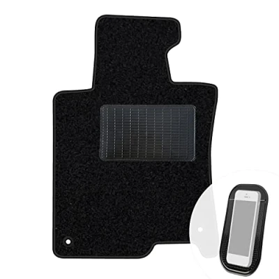 Abbildung von moto MOLTICO Fahrer Fußmatte Auto Velours Fahrerseite Autoteppiche Schwarz Fahrermatte 1 teilig passend für Honda Accord VIII 2008 2015