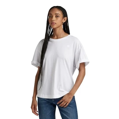 Abbildung von G STAR RAW Women&#039;s Tops Rolled up sl BF r t wmn, Weiß (white D24524 4107 110), XXS