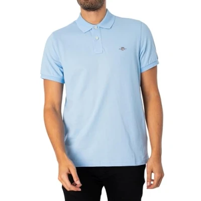 Abbildung von GANT REG Shield Poloshirt, Herren, Größe: XS, Capri blue