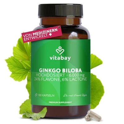 Abbildung von Vitabay Ginkgo Biloba 6000 mg 180 St