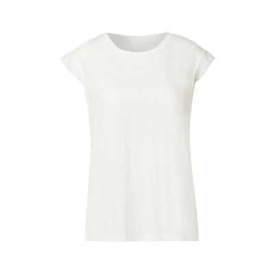 Abbildung von STREET ONE Damen 3226972 Shirt mit Häkeldetails, Off White, 42