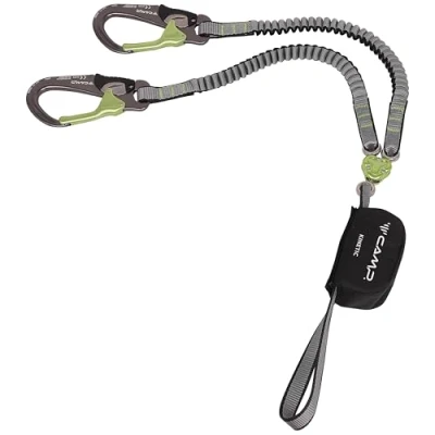 Abbildung von C.A.M.P. Unisex Erwachsene Set Ferrata Kinetic GYRO Rewind PRO Klettersteigset, Grau/Schwarz/Grün, Einheitsgröße