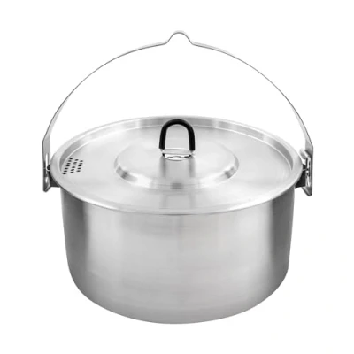 Abbildung von Tatonka Kettle II 2.5 L Outdoor Kochtopf aus Edelstahl mit Volumenskalierung und inklusive Deckel Siebfunktion 2,5 Liter Ø 20 x 10,5 cm