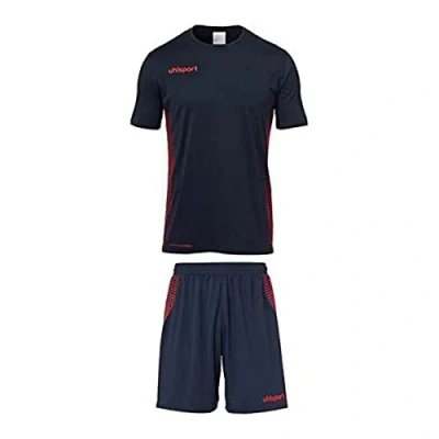 Abbildung von Uhlsport Herren Score Kit Trikot&amp;Shorts Set, Marine/Fluo rot, XXL