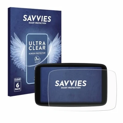 Abbildung von Savvies 6 Stück Schutzfolie für TomTom GO Advanced Displayschutz Folie Ultra Transparent