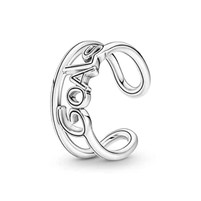 Abbildung von PANDORA ME Ziele Offener Ring aus Sterling Silber, Kompatibel Armbänder, Gr. 54, 191893C00 54