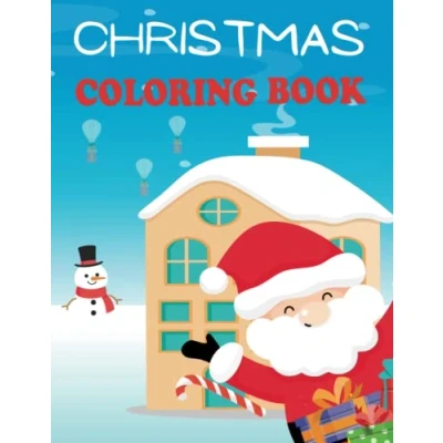 Abbildung von Christmas Coloring Book: 25 Festive Holiday Pages With Vocabulary for Preschool Children Ages 1 4