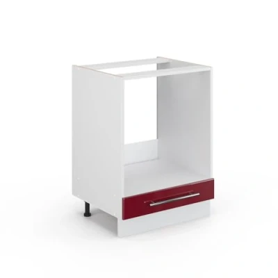 Abbildung von Vicco Herdumbauschrank Fame Line, Bordeaux Hochglanz/Weiß, 60 cm ohne Arbeitsplatte