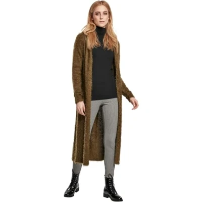 Abbildung von Urban Classics Feather Strickjacke, Damen, Größe: Medium, Summerolive