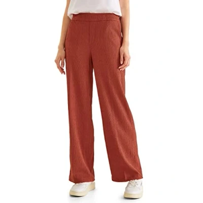 Abbildung von Street One Loose FIT MIT Crincle Stoffhose, Damen, Größe: 42x32, Braun