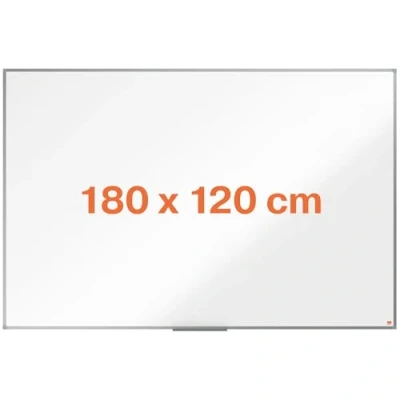 Abbildung von Nobo Weißwandtafel Basic Stahl magnetisch Aluminumrahmen 180x120cm wei