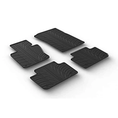 Abbildung von Gledring 0353 Fußmattensatz Gummi vorne und hinten 4 schwarz 750mm 550mm BMW: X3
