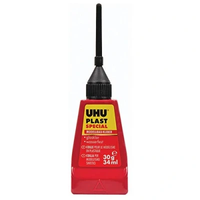 Abbildung von 10 x Uhu Kunststoffkleber / Modellbaukleber Plast Spezial Flasche 30g