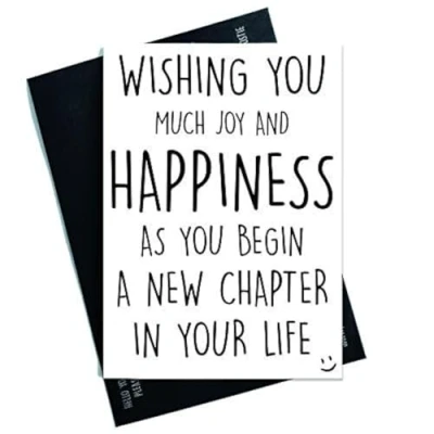 Abbildung von Kollege Verlässt Karte Job Coworker Viel Glück Congrats Neu Lebewohl New Chapter in Ihrem Leben Happiness Friend PC454