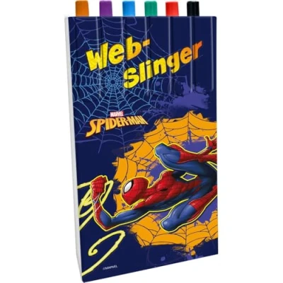 Abbildung von Disney Spiderman Marker für Kinder, Cartoon Malerei, sortiert, 6 Stück