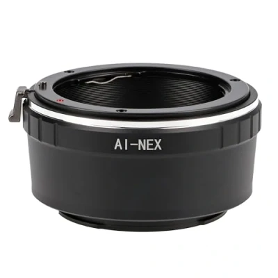 Abbildung von ayex Objektivadapter Kompatibel mit Nikon F Objektive Passend an Sony E Mount Bajonett