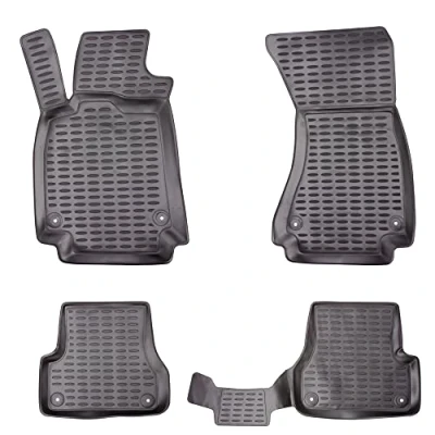 Abbildung von Elmasline Design 3D Gummimatten Set für Audi A7 (C7) 2010 2018 Extra hoher 5cm Rand