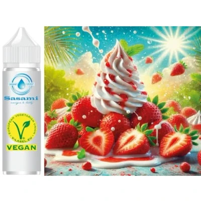 Abbildung von Erdbeere Sahne Aroma Konzentrat Vegan Sasami 10ml
