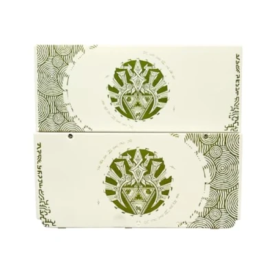 Abbildung von Limited for New3DS Extra Shell Cover Plates Replacement ZLD Kingdom&#039;s Tears Edition, New 3DS Small Handheld Game Console, DIY Top/Bottom Green Faceplate White Backplate A/E Face 2 PCS