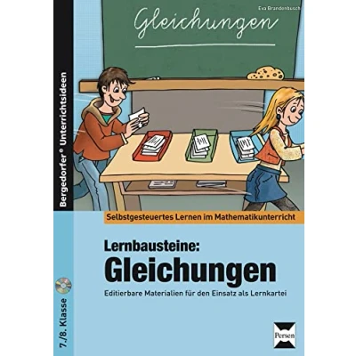 Abbildung von Lernbausteine: Gleichungen: Editierbare Materialien für den Einsatz als Lernkartei (7. und 8. Klasse) (Selbstgesteuertes Lernen im Mathematikunterricht)