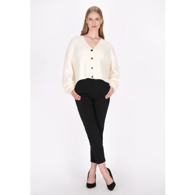 Abbildung von Strickjacke SCHMUDDELWEDDA XS/S / Off White 50% Acrylic 32% Polyesteramide 18% Polyester